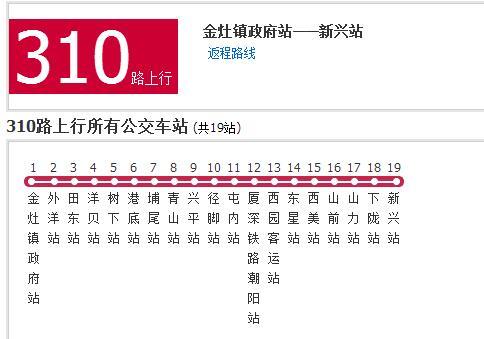 汕頭公交310路 汕頭公交310路