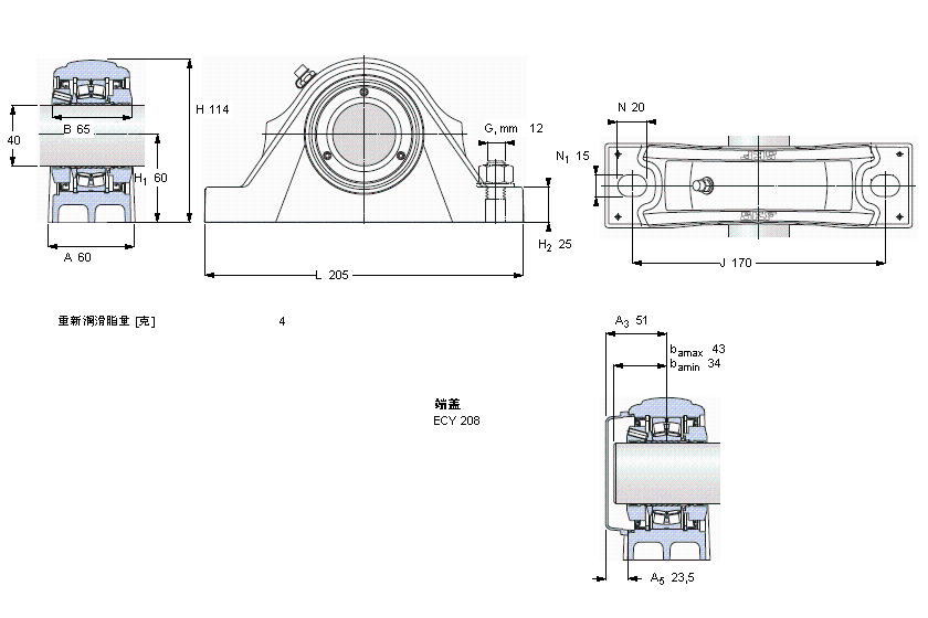 SKF SYNT40FTF軸承 SKF SYNT40FTF軸承