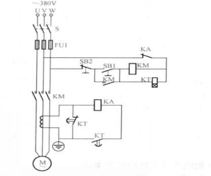 圖1 採用一隻電流互感器的電動機過流保護電路