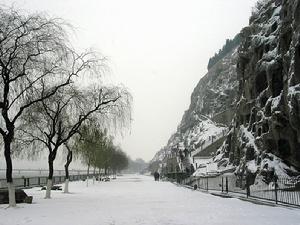 洛陽龍門的冬天