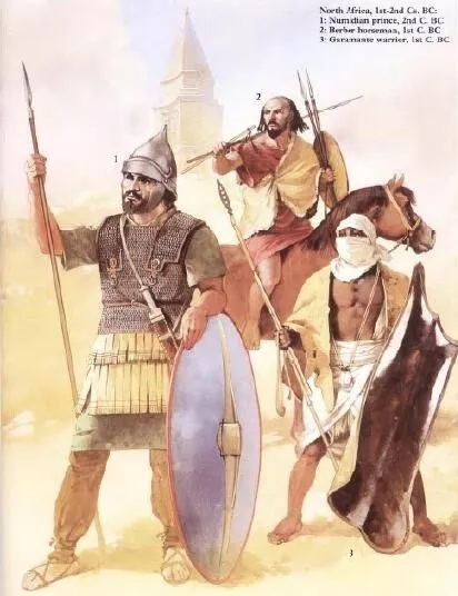 古典時代的摩爾貴族戰士 部落兵與騎兵