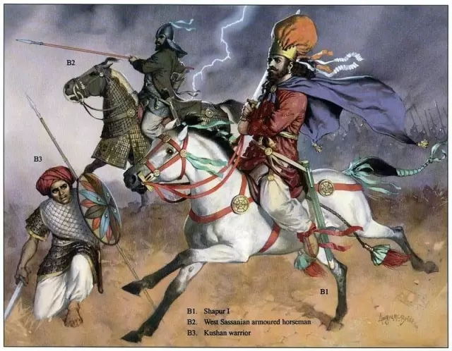 勇武的沙普爾一世 後來曾經入侵印度 重創貴霜帝國
