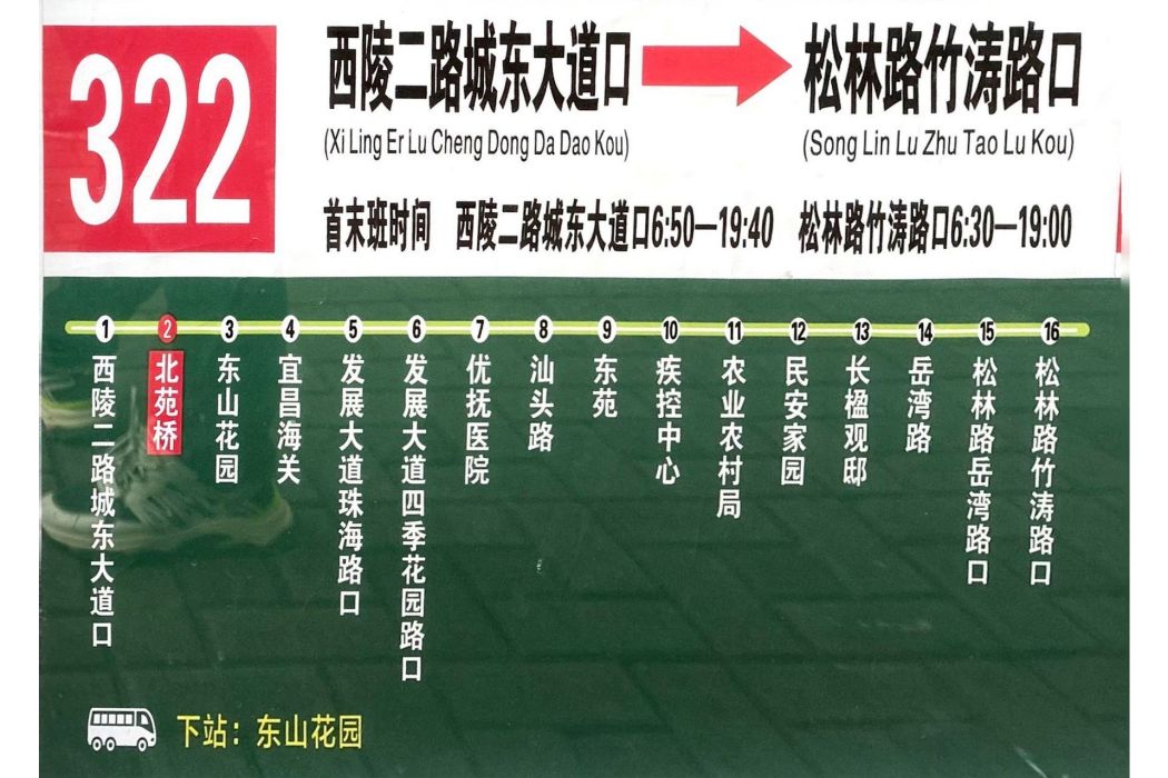 宜昌公交322路 宜昌公交322路