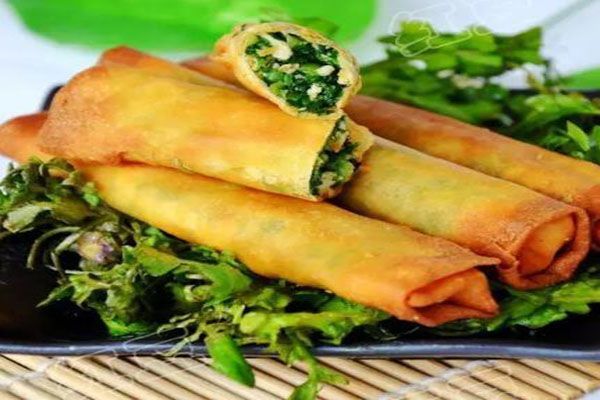 薺菜香菇春卷 薺菜香菇春卷