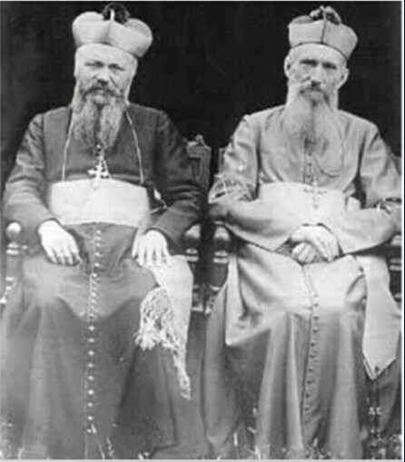 武致中主教晉鐸金禧與文致和主教攝於1937年
