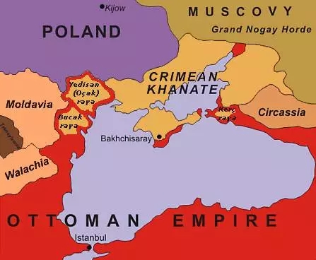 16世紀的克里米亞汗國仍然是東歐重要勢力