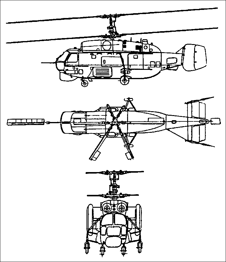 卡-27的三視圖