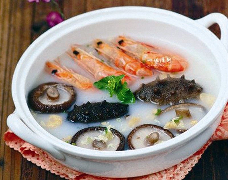 海參蝦肉湯