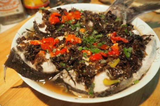 梅菜蒸魚 梅菜蒸魚