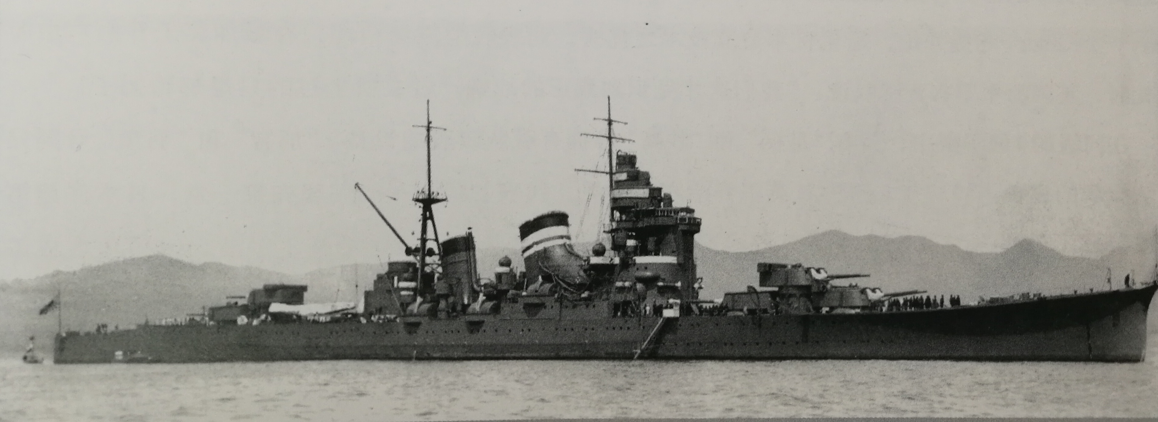1931年攝於吳港的羽黑號