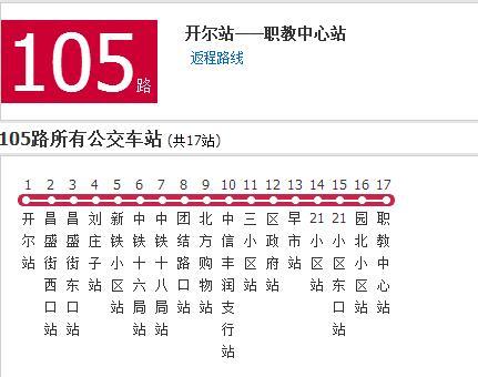 唐山公交105路 唐山公交105路