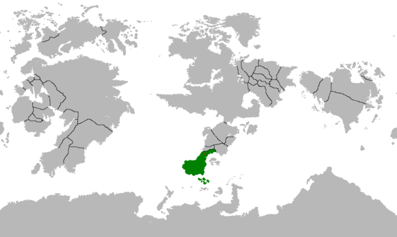 《皇牌空戰》世界地圖中奧雷利亞位置