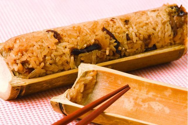 蟹肉竹筒飯 蟹肉竹筒飯