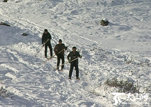 2011,12,16，哈龍溝村村民滑雪比賽