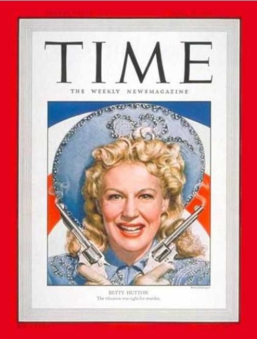 50年4月的時代封面上的貝蒂·赫頓