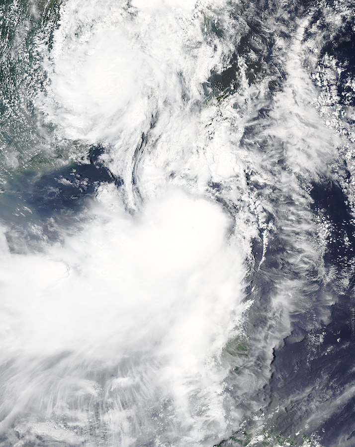 熱帶風暴海棠 衛星雲圖