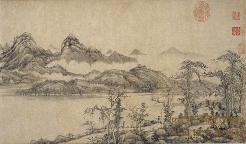 中國國家博物館溪山雨意圖藏品圖片