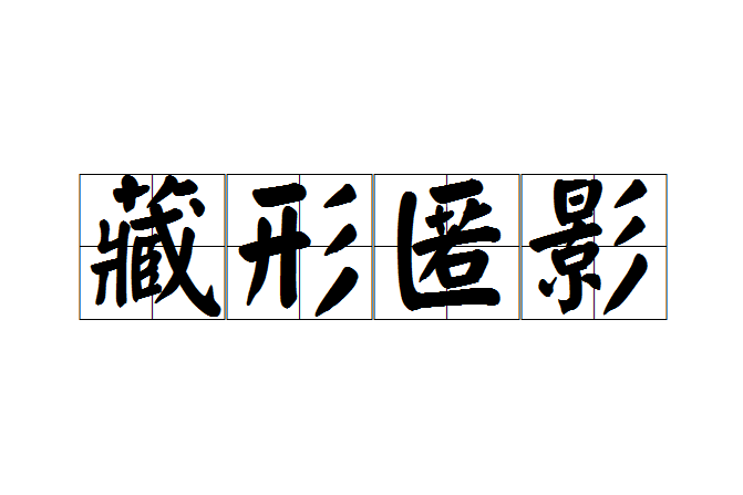 藏形匿影 藏形匿影