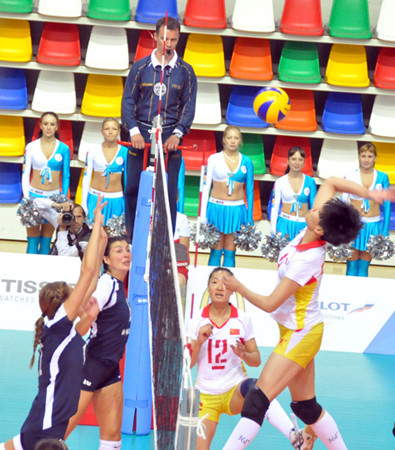 中國女排3-1戰勝美國隊 最終排名第13