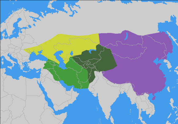 蒙古大帝國（西部三汗國均以突厥人占多數）