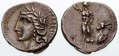 迪納厄斯（羅馬貨幣）上的奧斯坎神話