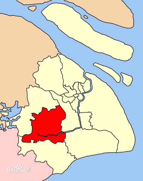 松江區在上海市的位置圖
