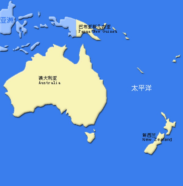 澳大利亞州地圖