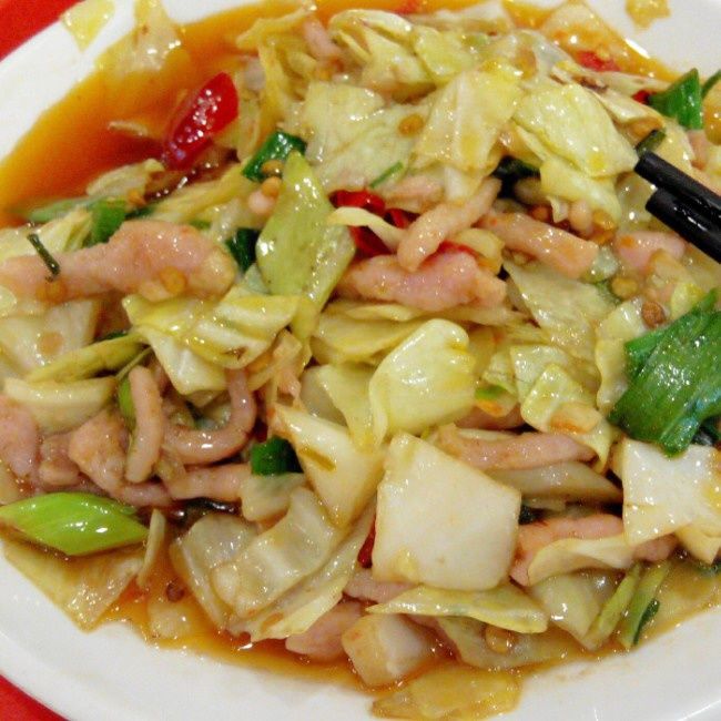 白菜炒豬肉 白菜炒豬肉