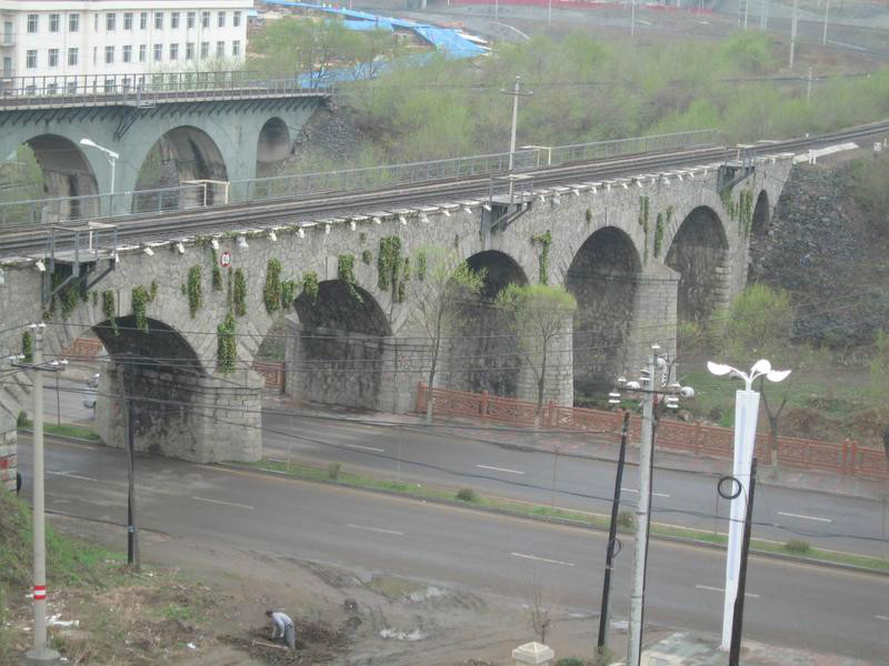 濱綏鐵路 位於綏芬河市區的  遠東第一橋