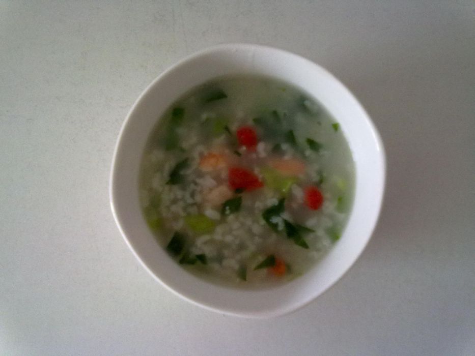 蝦仁青菜粥 蝦仁青菜粥