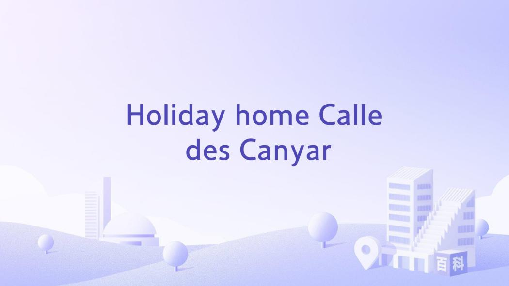 Holiday home Calle des Canyar Holiday home Calle des Canyar