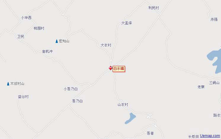 瀘西縣白水鎮地圖