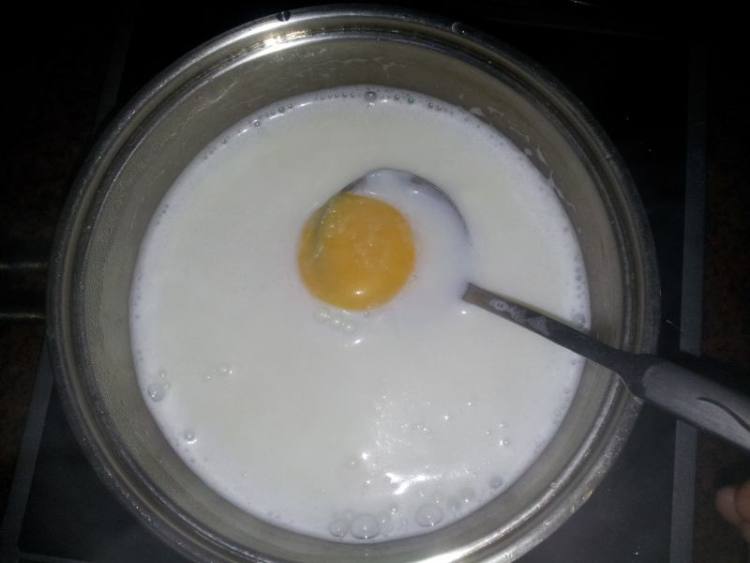 牛奶煮雞蛋