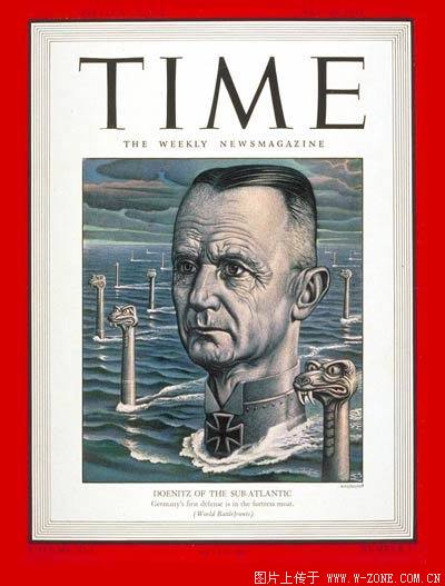 《時代》周刊封面上的海軍鄧尼茨元帥