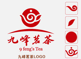 九峰茗茶logo釋義