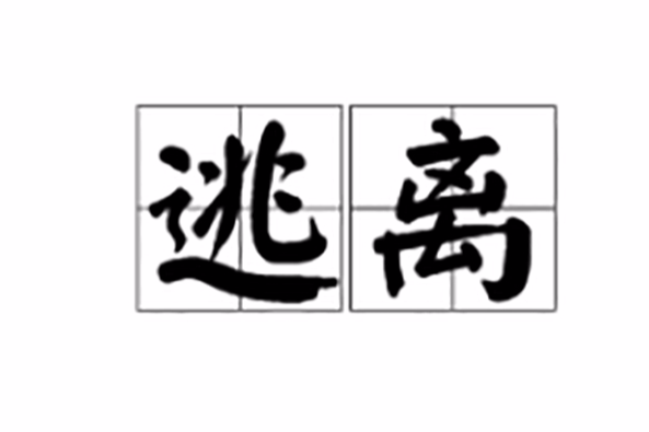 逃離(漢語詞語) 逃離(漢語詞語)
