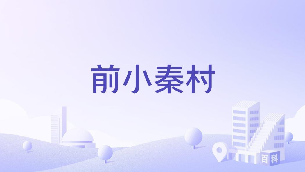 前小秦村 前小秦村