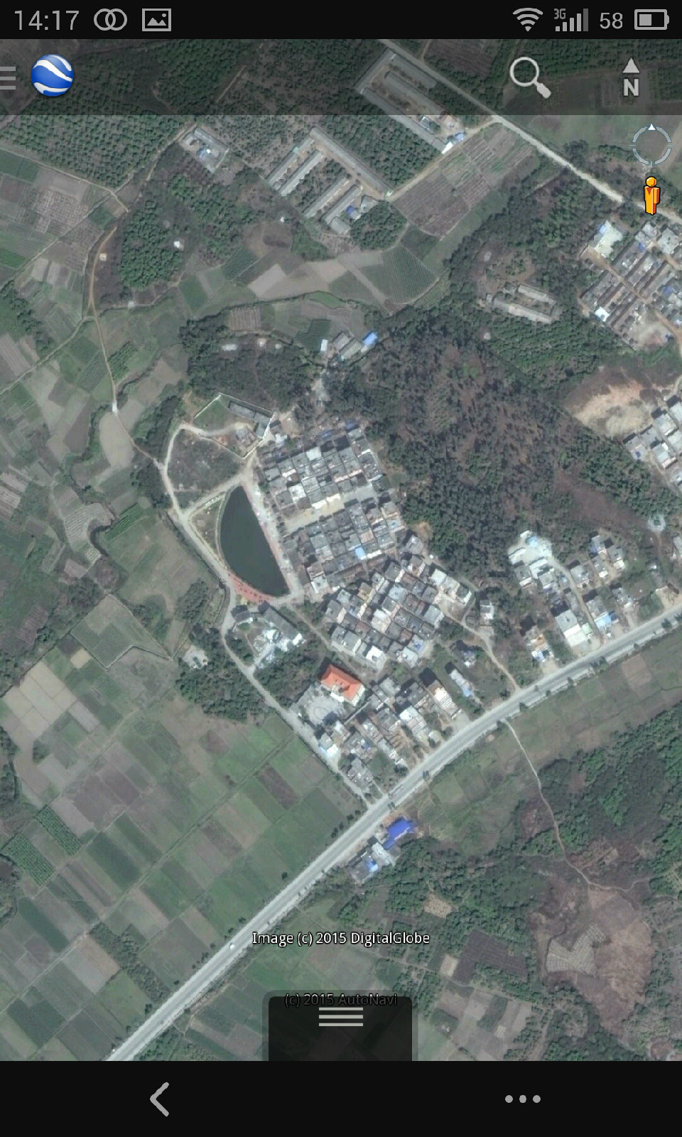 羅陂村衛星圖