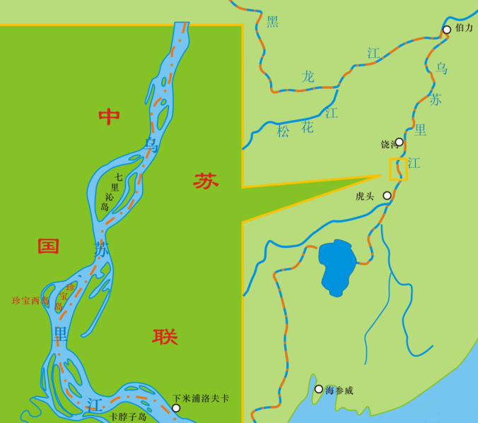 珍寶島地圖