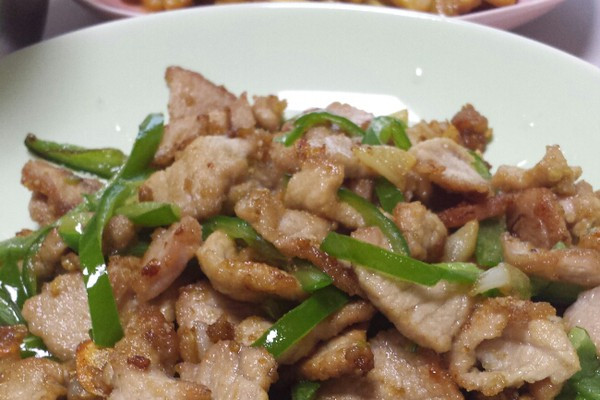 青椒絲炒肉 青椒絲炒肉