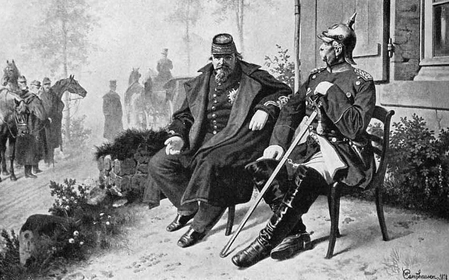 拿破崙三世在色當會戰後與俾斯麥會談的情況