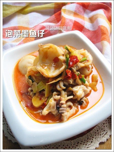 泡菜墨魚仔 泡菜墨魚仔