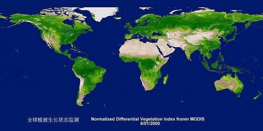 衛星環境遙感圖片 全球植被生長狀態監測