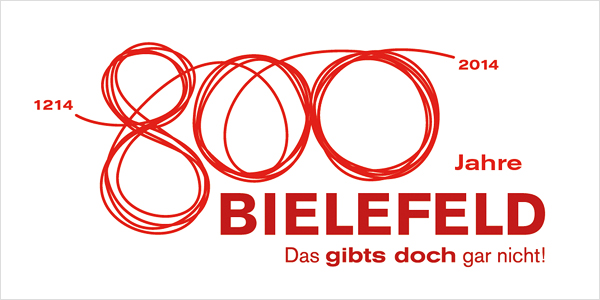 德國比勒費爾德市(Bielefeld)建立800周年慶祝標誌