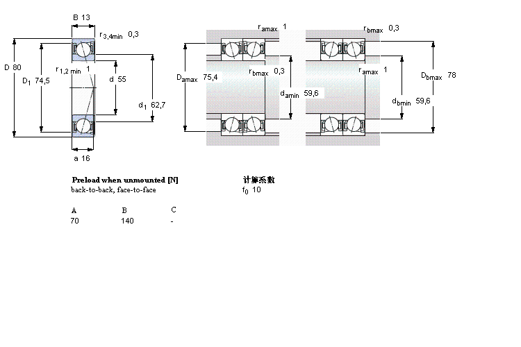SKF S71911CD/HCP4A軸承 SKF S71911CD/HCP4A軸承