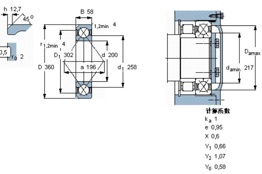 SKF QJ240N2MA軸承 SKF QJ240N2MA軸承