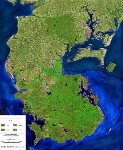 廣東雷州半島衛星圖