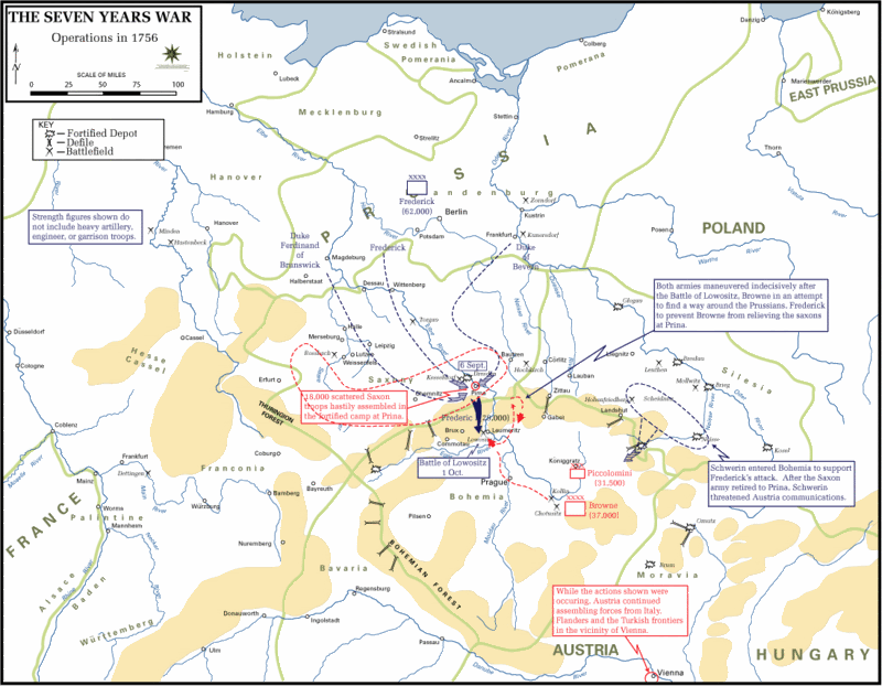 1756年8月-12月的戰略態勢