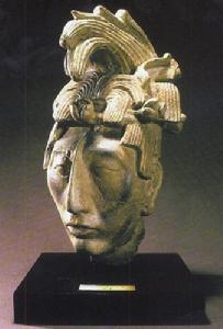 陶質瑪雅人頭像