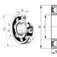 SKF 626-RS 軸承 SKF 626-RS 軸承